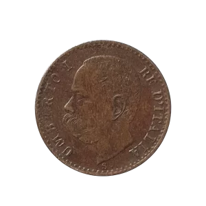 Itália, 1 centesimo 1900, cobre, 1.0 g, 15 mm, km# 29, rei Umberto I, muito difícil de aparecer!