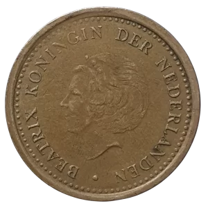 Antilhas Holandesas,1 gulden 1991, aço revestido de bronze, 6 g, 24 mm, km# 37, rainha Beatriz
