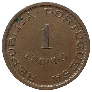 Angola, 1 escudo 1972, bronze, 8 g, 26 mm, km# 76