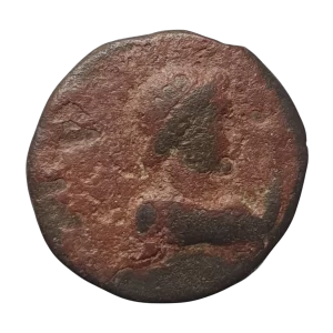 Império Kushano, Vima Takto, dracma, bronze, 20 mm, 8.2 g, 80 a 90 dC, N# 56877