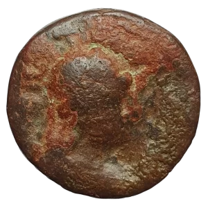 Império Kushano, Vima Takto, dracma, bronze, 20 mm, 7.7 g, 80 a 90 dC, N# 56877