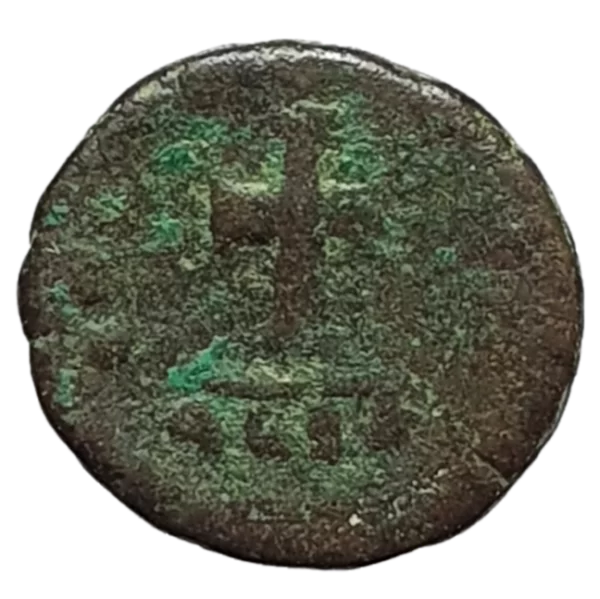 Império Romano, Arcádio, AE4, bronze, cruz cristã