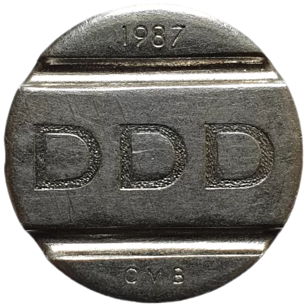 Brasil, ficha telefônica DDD, CMB, 1987