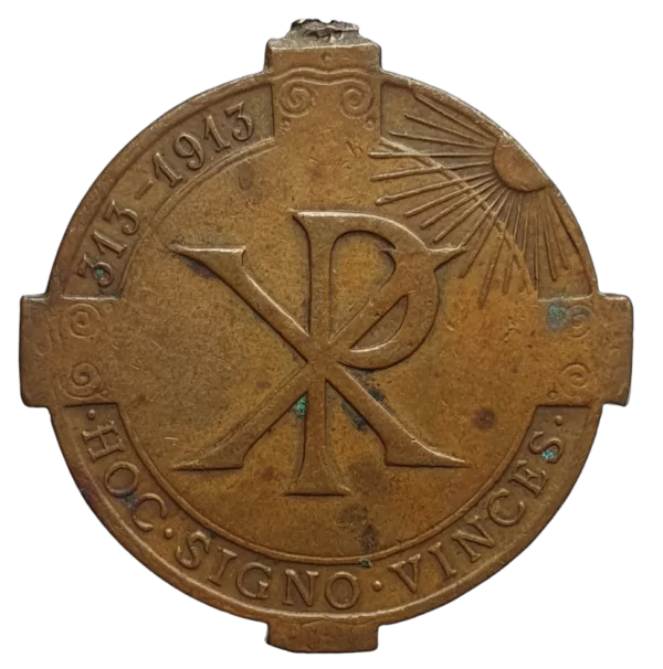 Medalha comemorativa dos 1600 anos do Édito de Milão, 30 mm